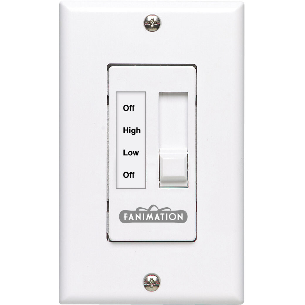 Samuel White Wall Control, Fan Speed Only,Non-Reversing